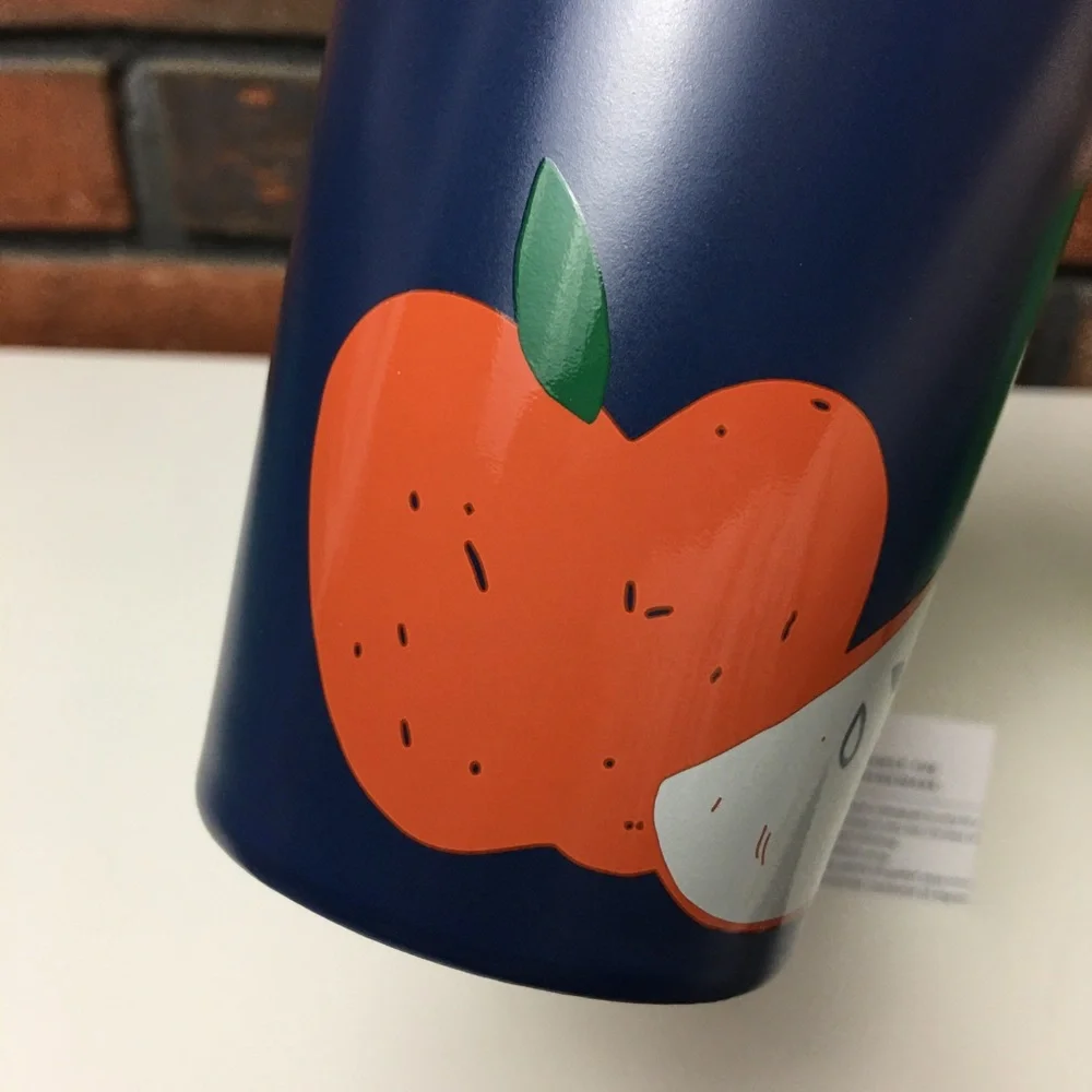 Starbucks Teacher Apple Ceramic Mug Travel Thermos New